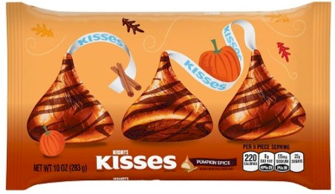 Bag of Pumpkin Spice Hershey's Kisses